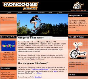 Click to visit the Mongoose BikeBoard web site